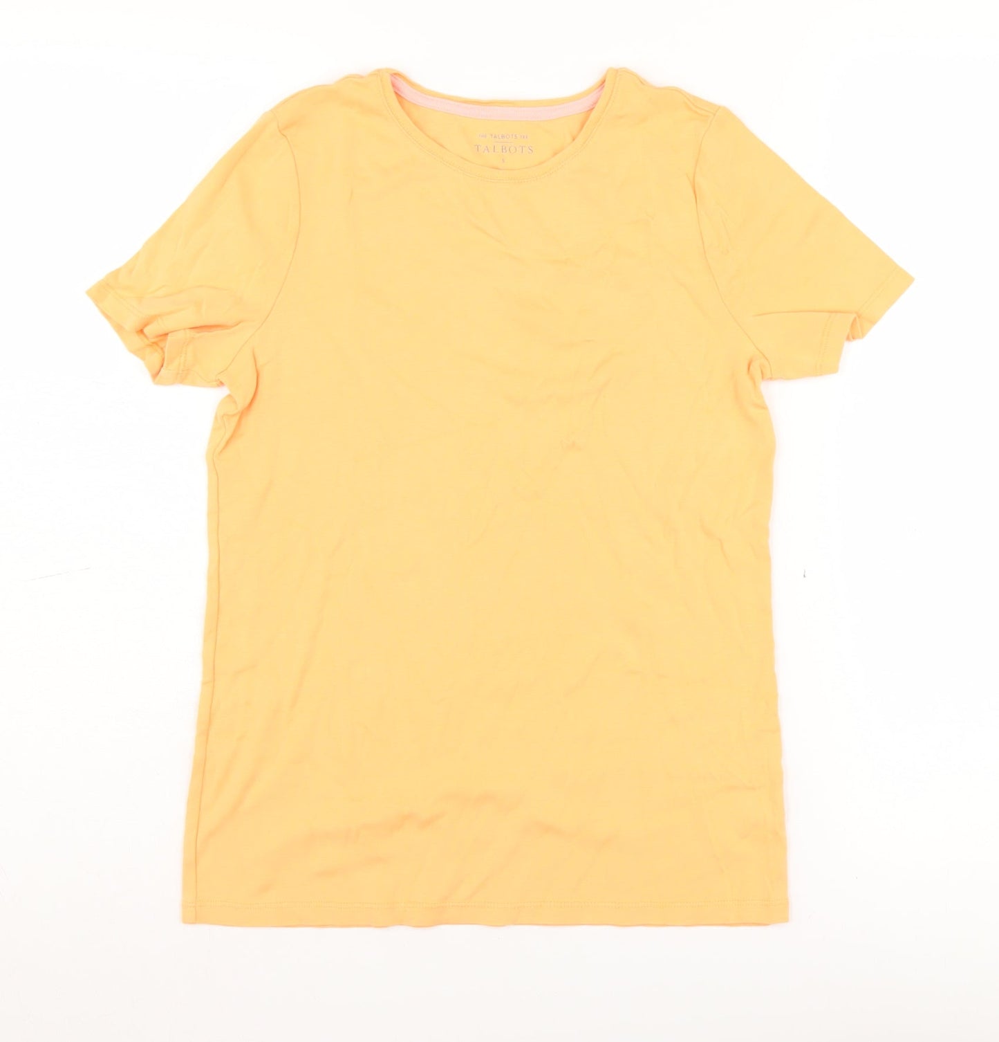 Womens UK Size S Talbots Yellow Basic T-Shirt