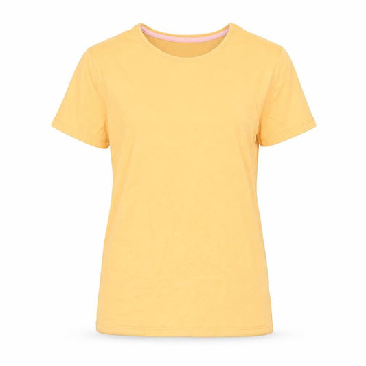 Womens UK Size S Talbots Yellow Basic T-Shirt
