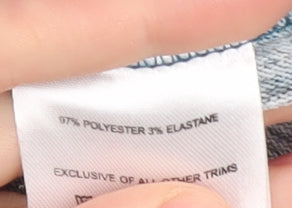 Klass Women's Blue A-Line Floral Dress M