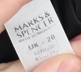 Marks and Spencer Women's Black Knee Length Pencil Skirt