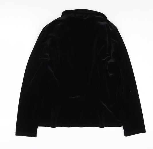 Wallis Women's Black Velvet Blazer Size 12