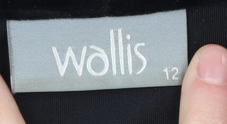 Wallis Women's Black Velvet Blazer Size 12