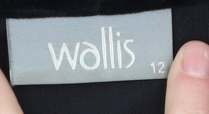 Wallis Women's Black Velvet Blazer Size 12