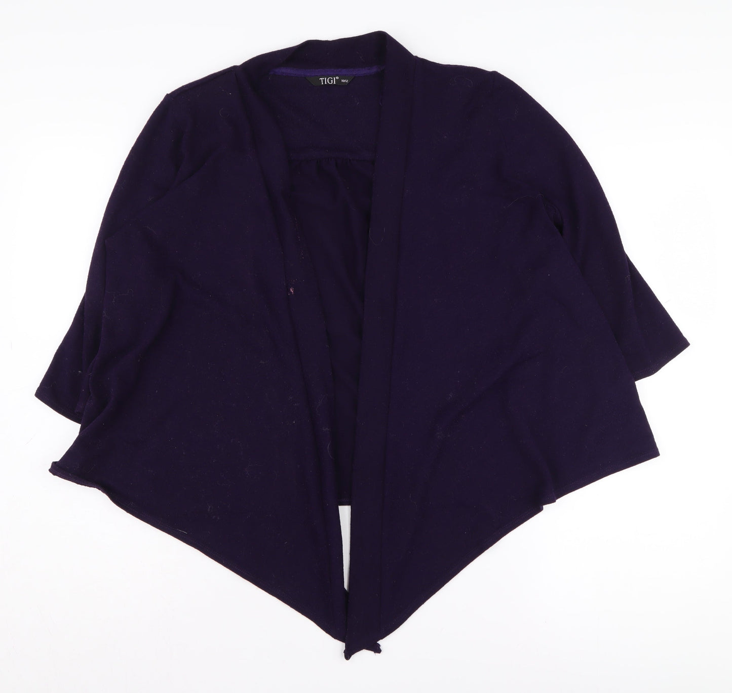 Womens UK Size M TIGI Purple Cardigan Jumper