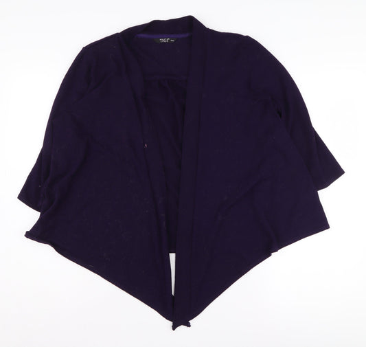Womens UK Size M TIGI Purple Cardigan Jumper