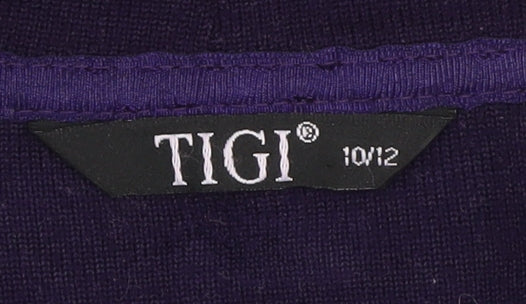 Womens UK Size M TIGI Purple Cardigan Jumper