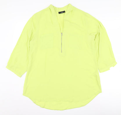 Womens UK Size M Wallis Yellow  Blouse