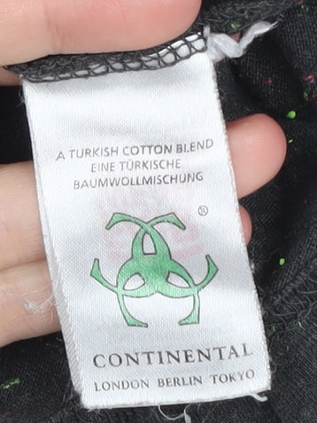 Mens UK Size XL Continental Black  T-Shirt