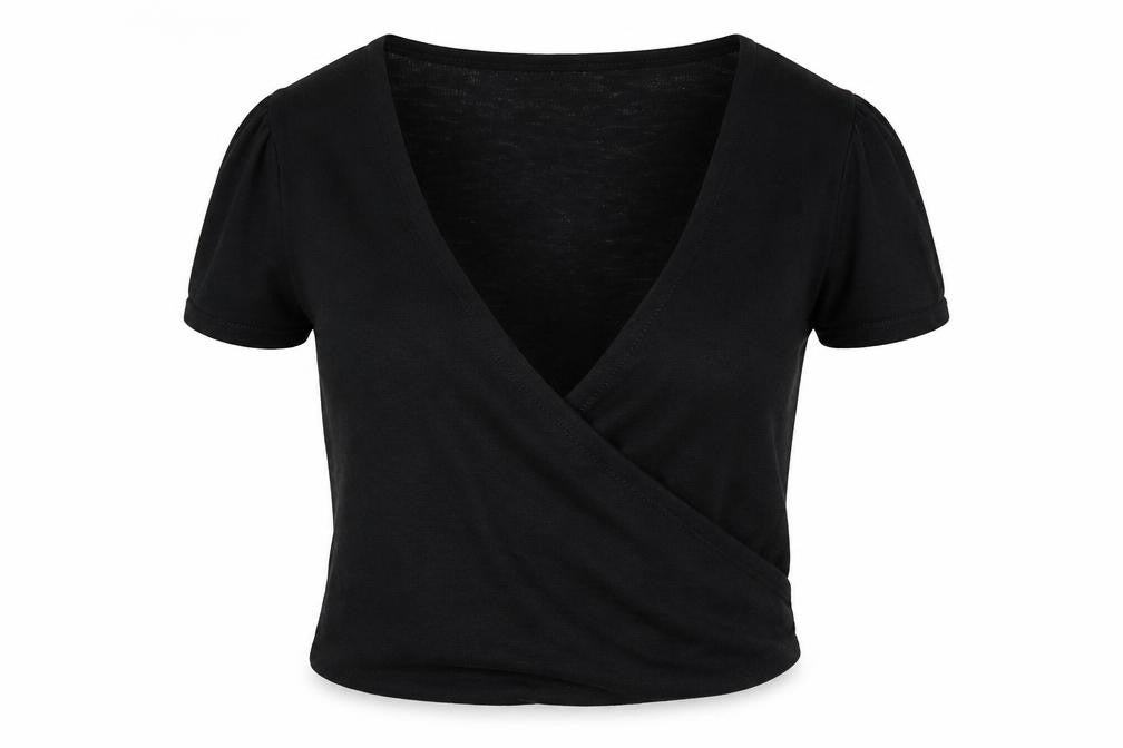 Womens UK Size M Wallis Black Wrap Jumper