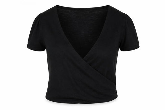 Womens UK Size M Wallis Black Wrap Jumper