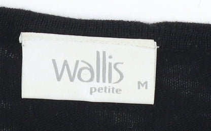 Womens UK Size M Wallis Black Wrap Jumper