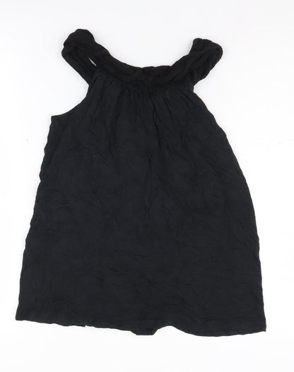 Womens UK Size XS VILA Black Basic Blouse