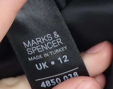 Marks and Spencer Women's Black Sheath Dress Size 12