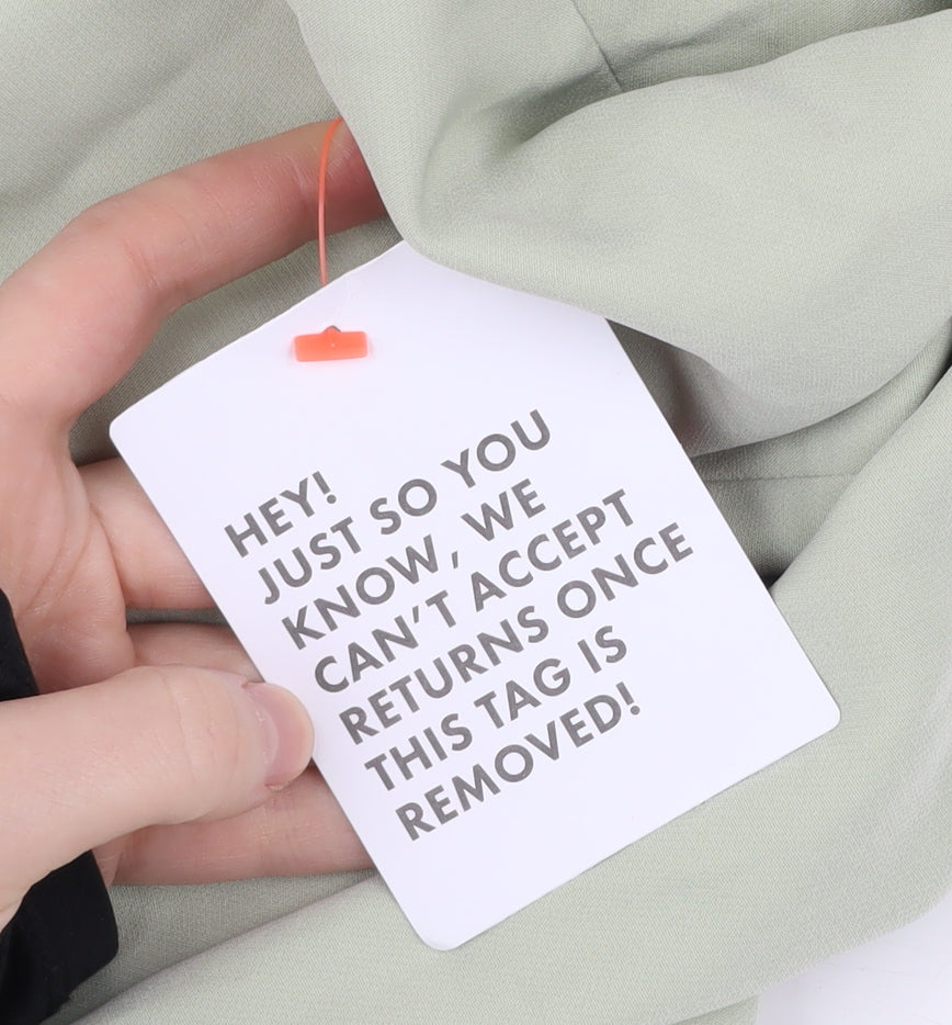 ASOS DESIGN Green Tall Women's Collared Dress Size 10