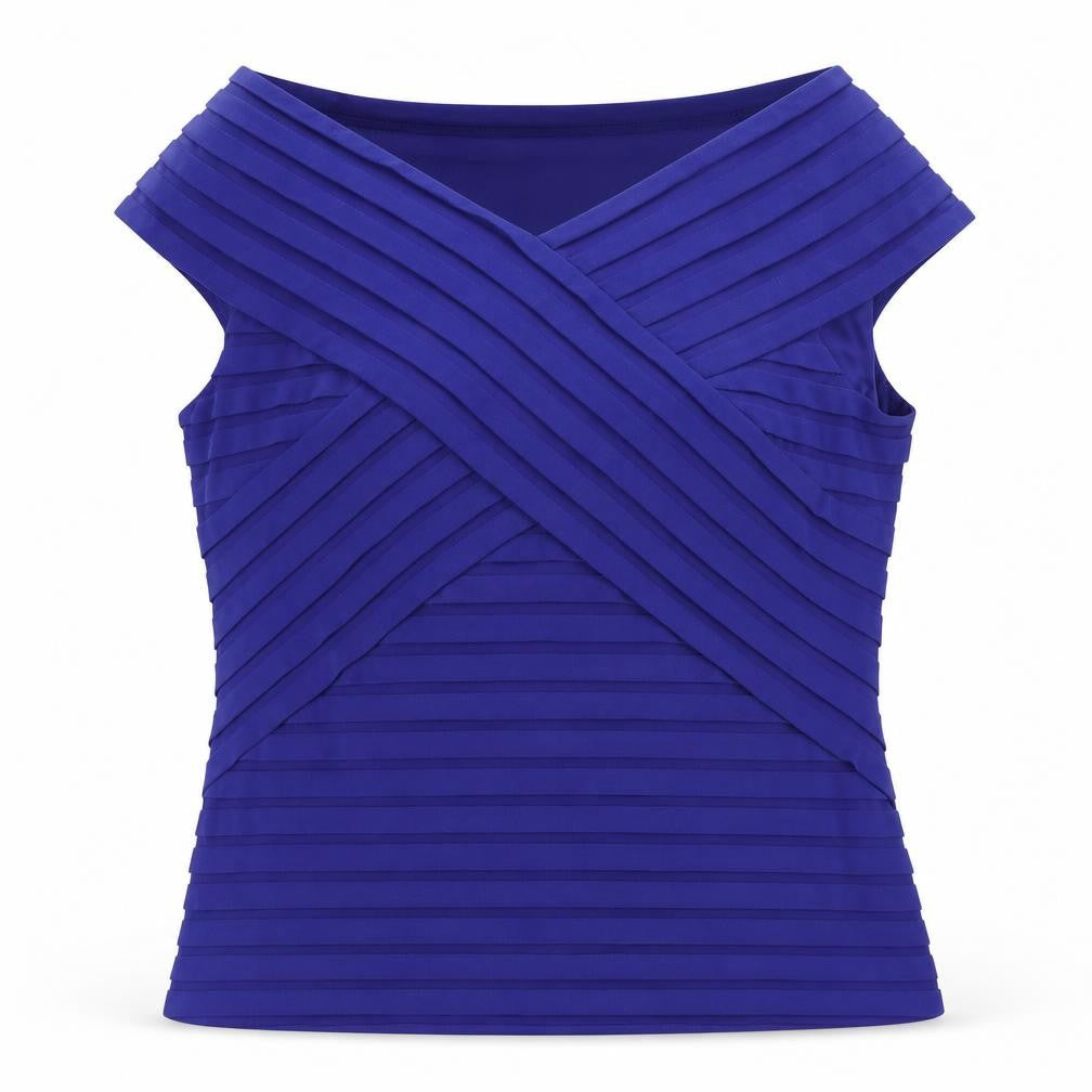 Womens UK Size 16 Marks and Spencer Purple Wrap Blouse