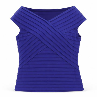Womens UK Size 16 Marks and Spencer Purple Wrap Blouse