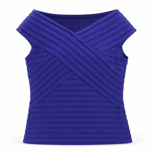 Womens UK Size 16 Marks and Spencer Purple Wrap Blouse