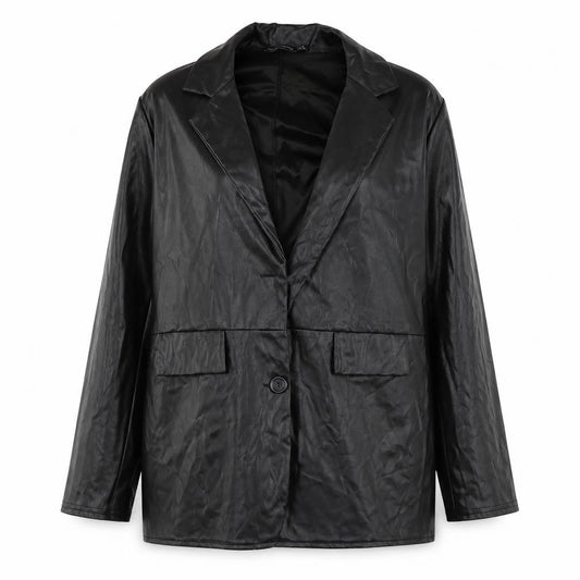 Womens UK Size 10 PRETTYLITTLETHING Black Basic Jacket Blazer