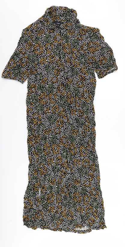 Next Women's Multicoloured Floral Midi Dress Size 12