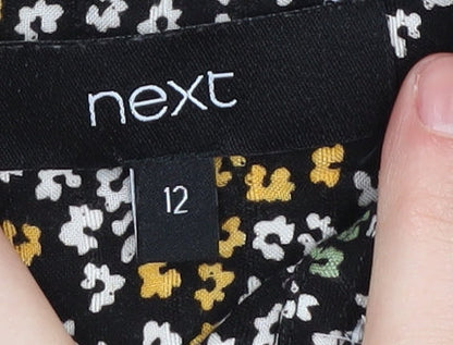 Next Women's Multicoloured Floral Midi Dress Size 12