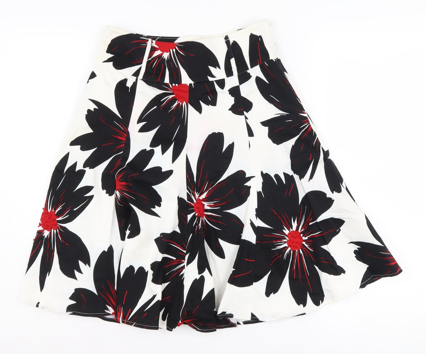 Debenhams Petite Women's Floral A-Line Skirt, Size 6