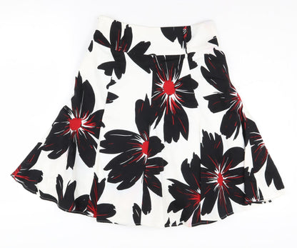 Debenhams Petite Women's Floral A-Line Skirt, Size 6