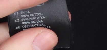 H&M Women's Black Striped Pullover Sweatshirt, Size L