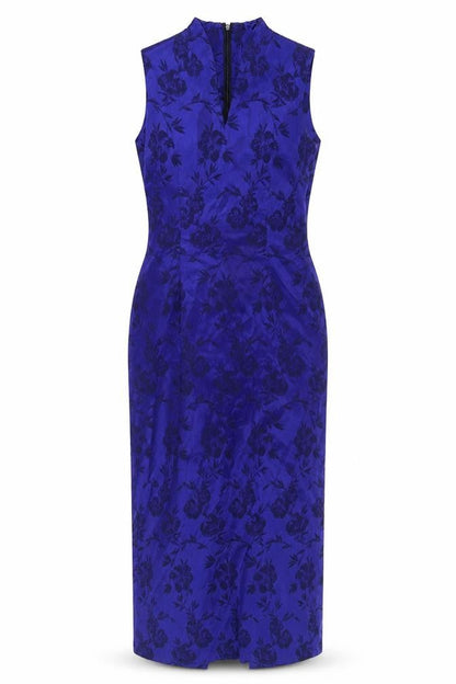 Monsoon Women's Blue Sleeveless Sheath Dress