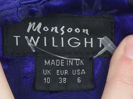 Monsoon Women's Blue Sleeveless Sheath Dress