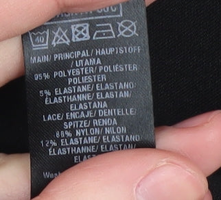 Dorothy Perkins Black Lace Sheath Dress Women Size 10