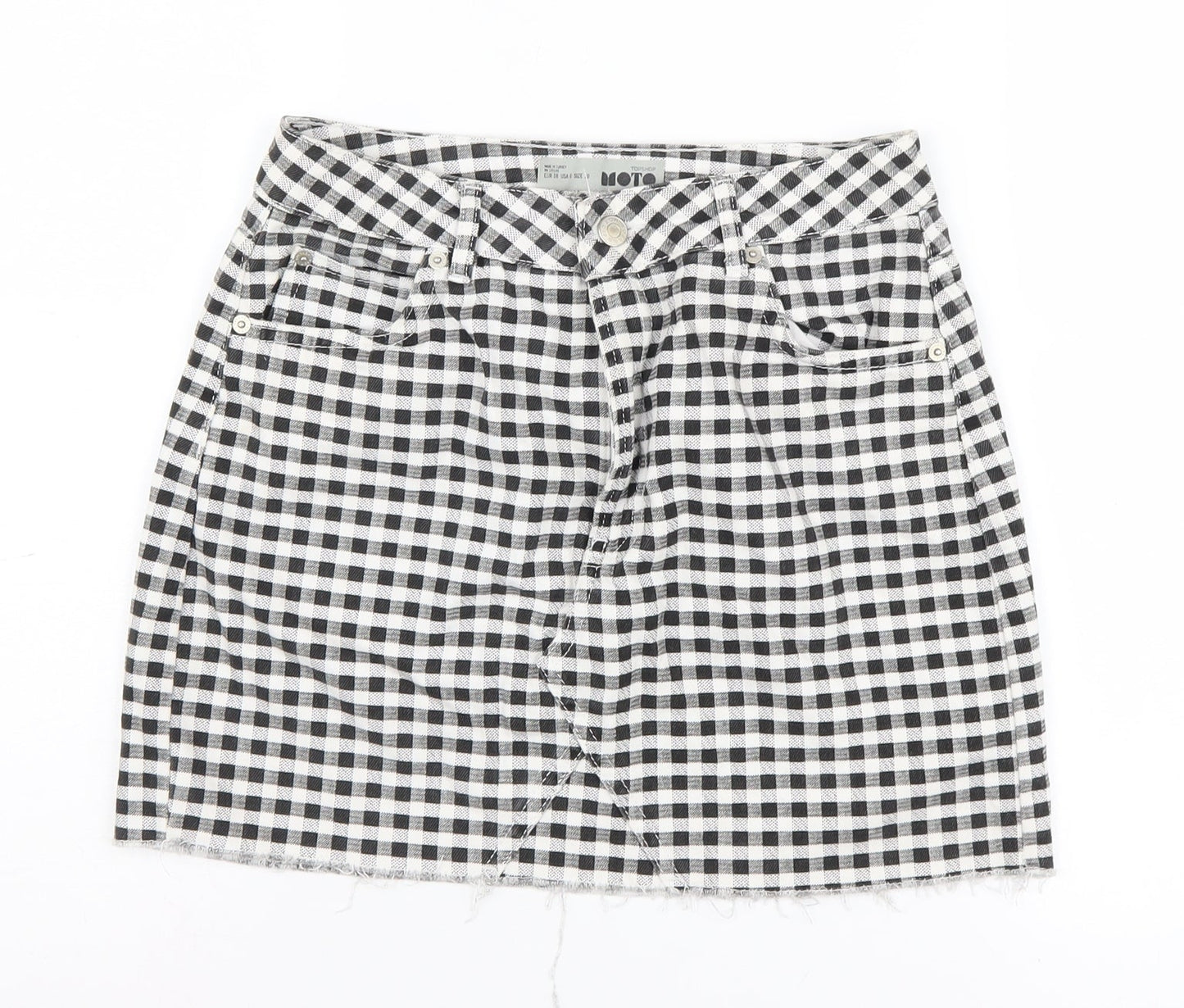 Womens UK Size 10 Topshop Mini Denim Skirt
