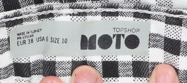 Womens UK Size 10 Topshop Mini Denim Skirt