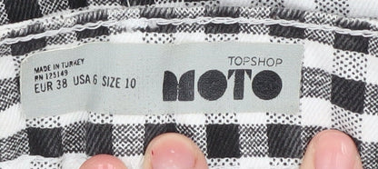 Womens UK Size 10 Topshop Mini Denim Skirt