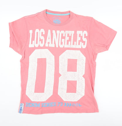Denim 73 Pink Unisex T-Shirt, M, City Print, Cotton