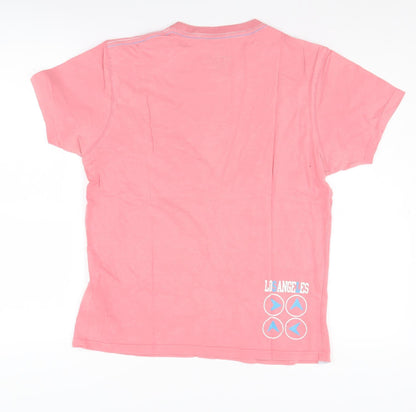 Denim 73 Pink Unisex T-Shirt, M, City Print, Cotton