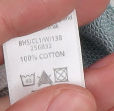 BHS Men's Multicoloured Striped Polo Shirt, Medium