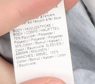 River Island Men Blue Large Graphic Print T-Shirt