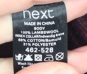 Next Men's Red Wool Henley Jumper Size M