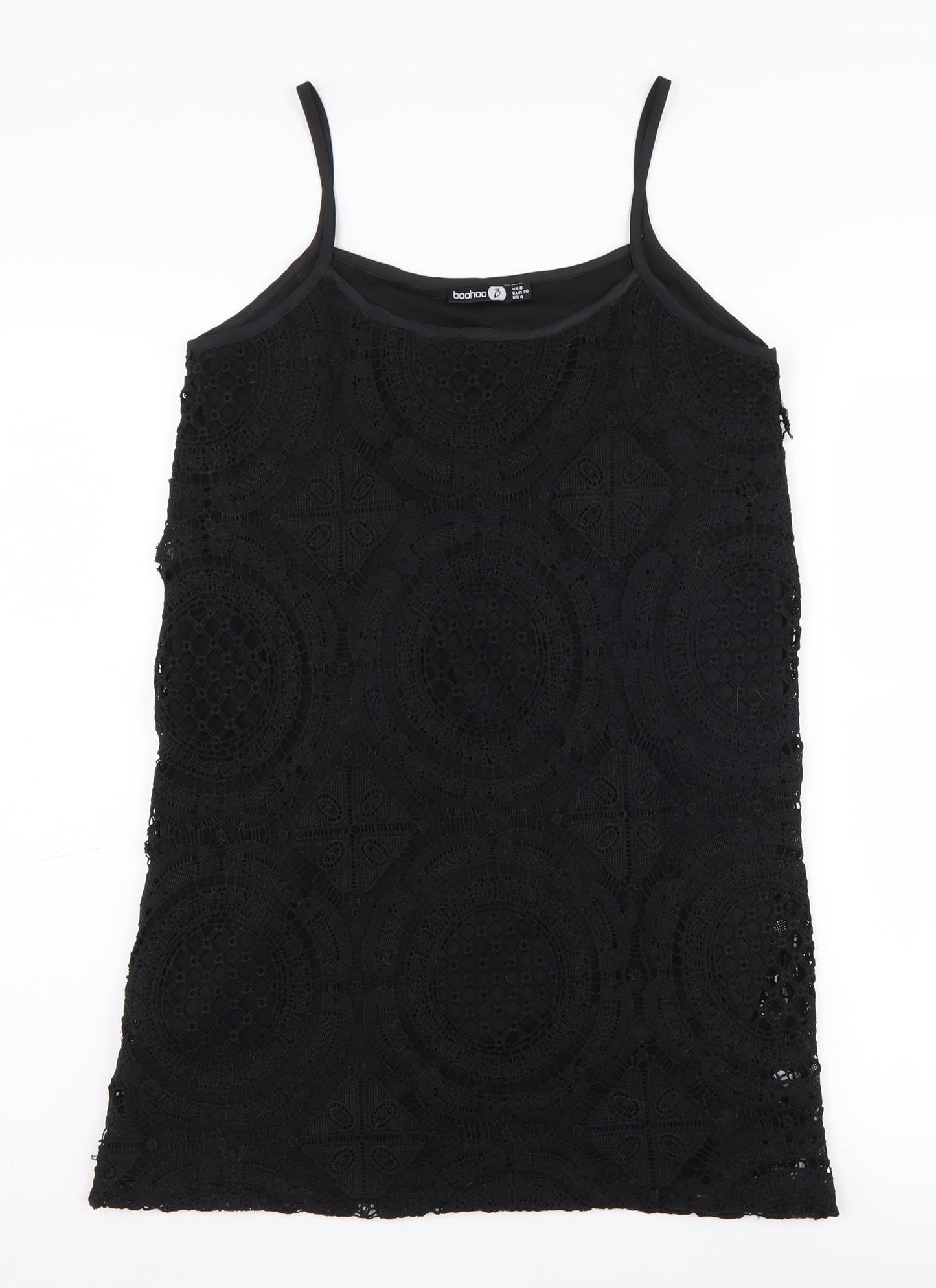 Boohoo Women's Black Size 8 Slip Dress