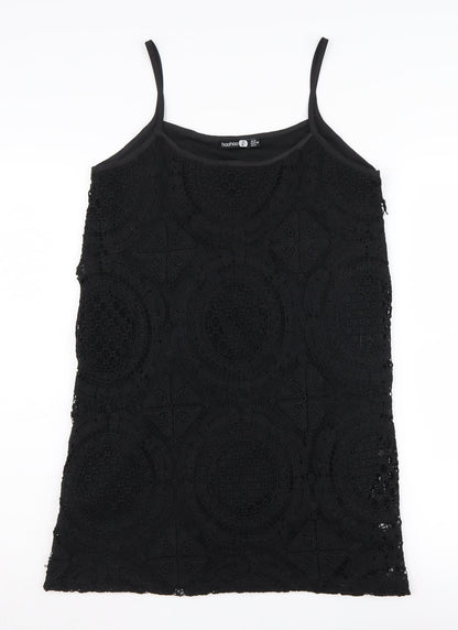 Boohoo Women's Black Size 8 Slip Dress