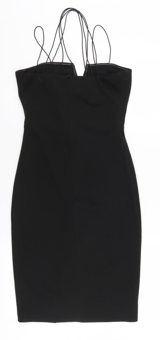 New Look Women's Black Bodycon Dress Size 10