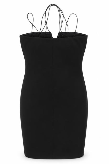 New Look Women's Black Bodycon Dress Size 10