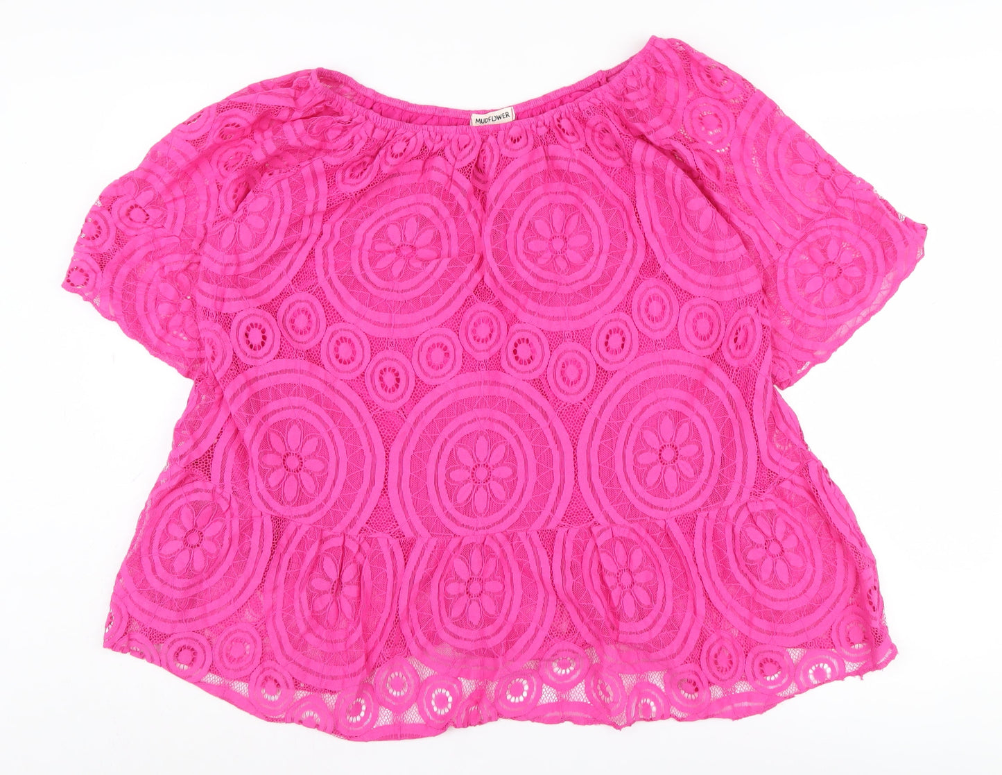 Womens UK Size One Size Mudflower Pink  Blouse