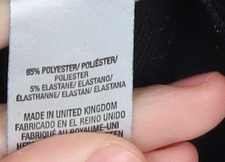 Dorothy Perkins Women's Black Plaid Sheath Dress Size 10