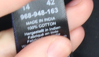 Next Women Black Skirt Size 14 Cotton