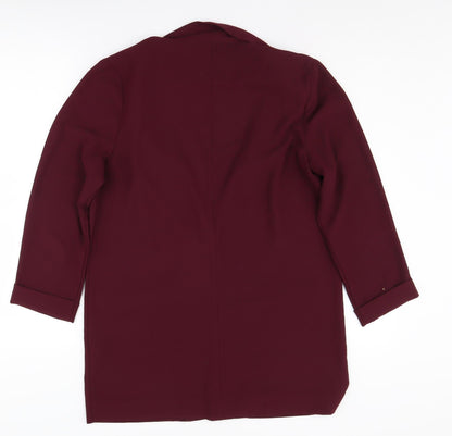 New Look Women's Red Blazer, Size 12, Mid-Length, Casual