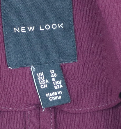 New Look Women's Red Blazer, Size 12, Mid-Length, Casual