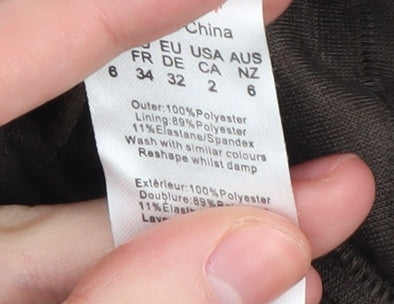 PrettyLittleThing Women's Brown Flared Trousers, Size 6