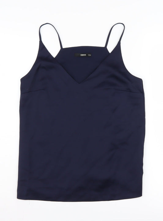 Womens UK Size 10 Oasis Blue Camisole Tank