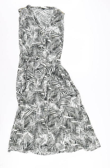 M&Co Women's Multicoloured Geometric Shirt Dress 14